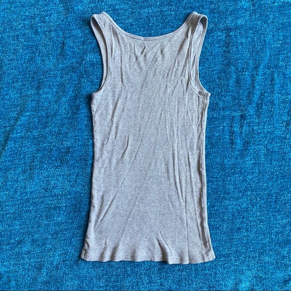 Old Navy Ribbed Grey Casual Tank - Picture 2 of 2